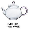 Hot Sale High Quality Handblown Glass Teapot and Warmer Set